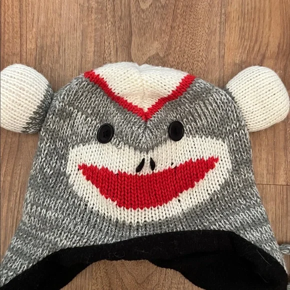 Sock Monkey Knit Hat - Picture 2 of 3